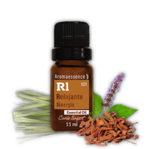 Sinergia relajante con aceites esenciales. Frasco 11 ml.