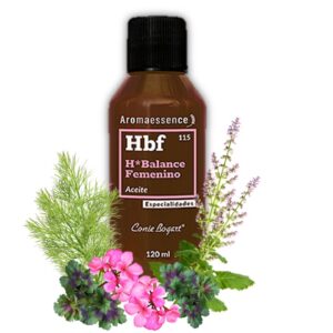 Aceite para masaje de uso femenino con aceites esenciales de geranio, hinojo y salvia amaro entre otros 120 ml