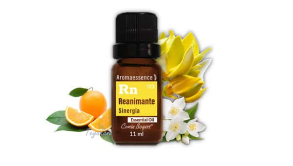 Sinergia Reanimante es una mezcla de aceites esenciales Petitgrain, Ylang ylang, Mandarina, Jazmín y Naranja brindando un maravilloso aroma cítrico que brinda ayuda para estados de desánimo y falta de vitalidad.