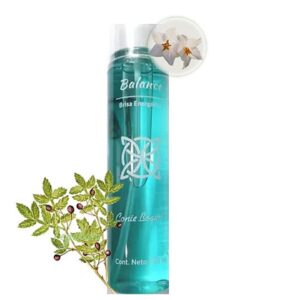 Brisa Spray Balance de Aromaterapia compuesto de aceites esenciales de Cedro, Benjui y Linaloe entre otros.